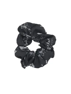 Girlie Girl Black/White Scrunchie