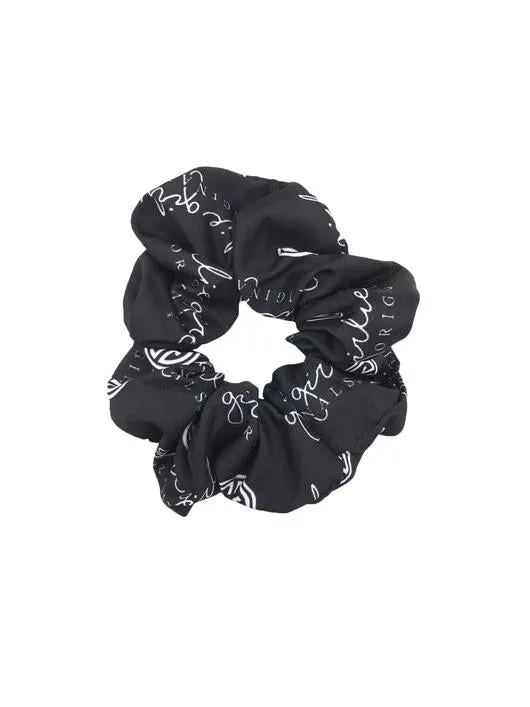 Girlie Girl Black/White Scrunchie