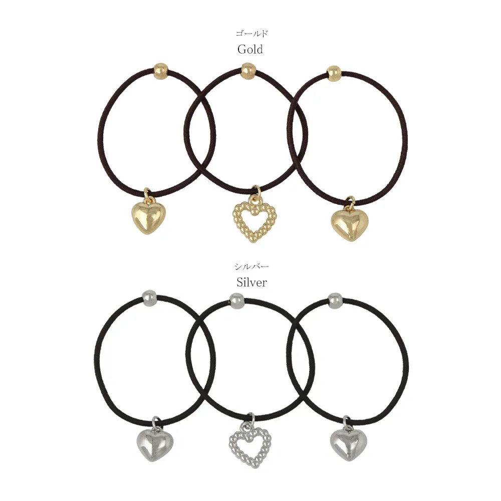 Heart Hair Tie Set