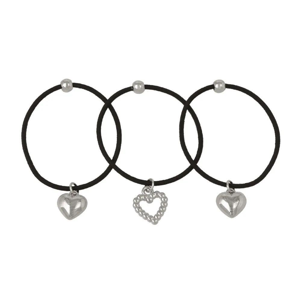 Heart Hair Tie Set