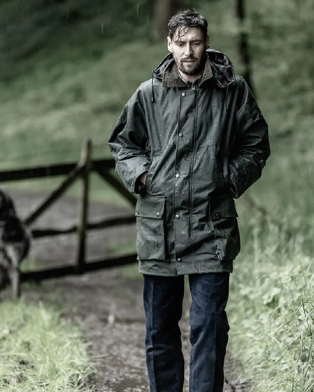 Hoggs of Fife Padded Waxed Jacket
