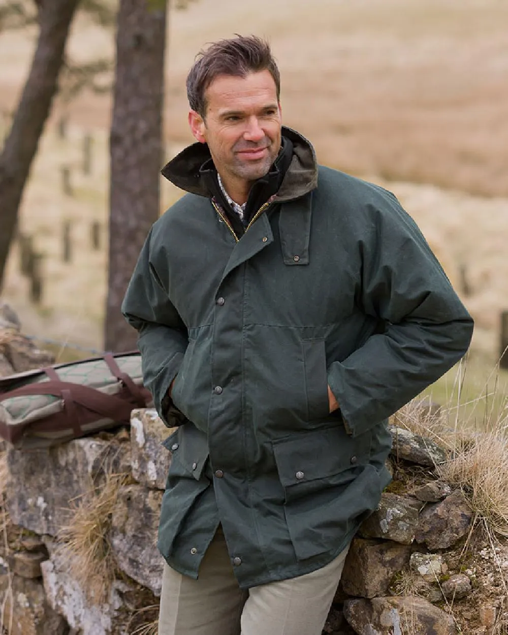 Hoggs of Fife Padded Waxed Jacket