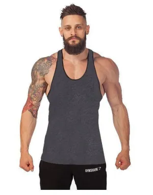 Hot Selling Fitness Europe Basic Sporty Tank Top Stretchable Cotton Solid Colored Men Tank Top