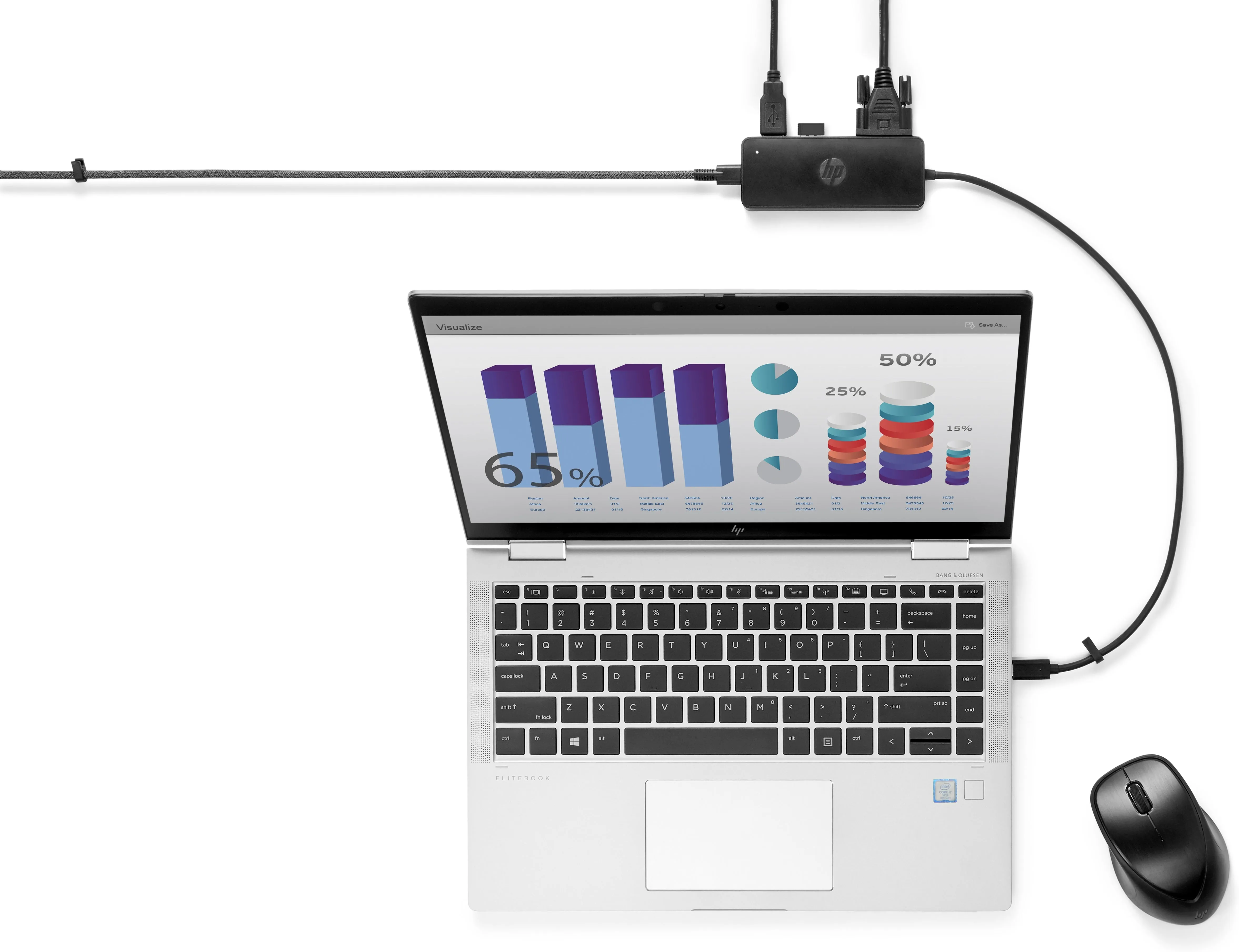 Hp Usb-C Travel Hub G2 - Docking Station - Usb-C - Vga, Hdmi - Europe - For Omen By Hp Laptop 16, Victus By Hp Laptop 15