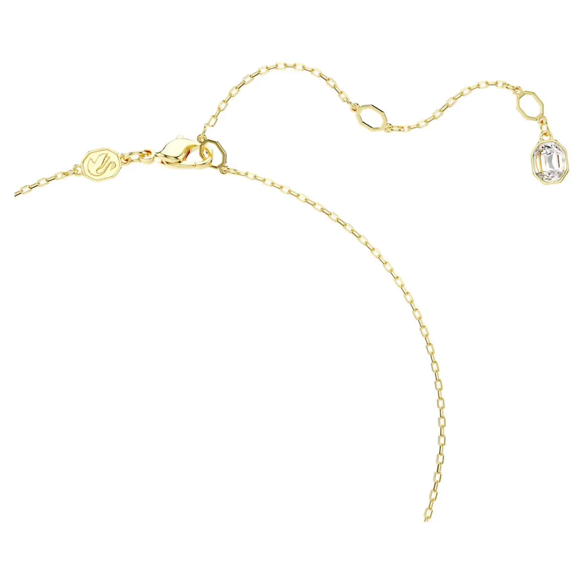 Idyllia Multicoloured Mixed Cuts Pave Butterfly Gold Necklace