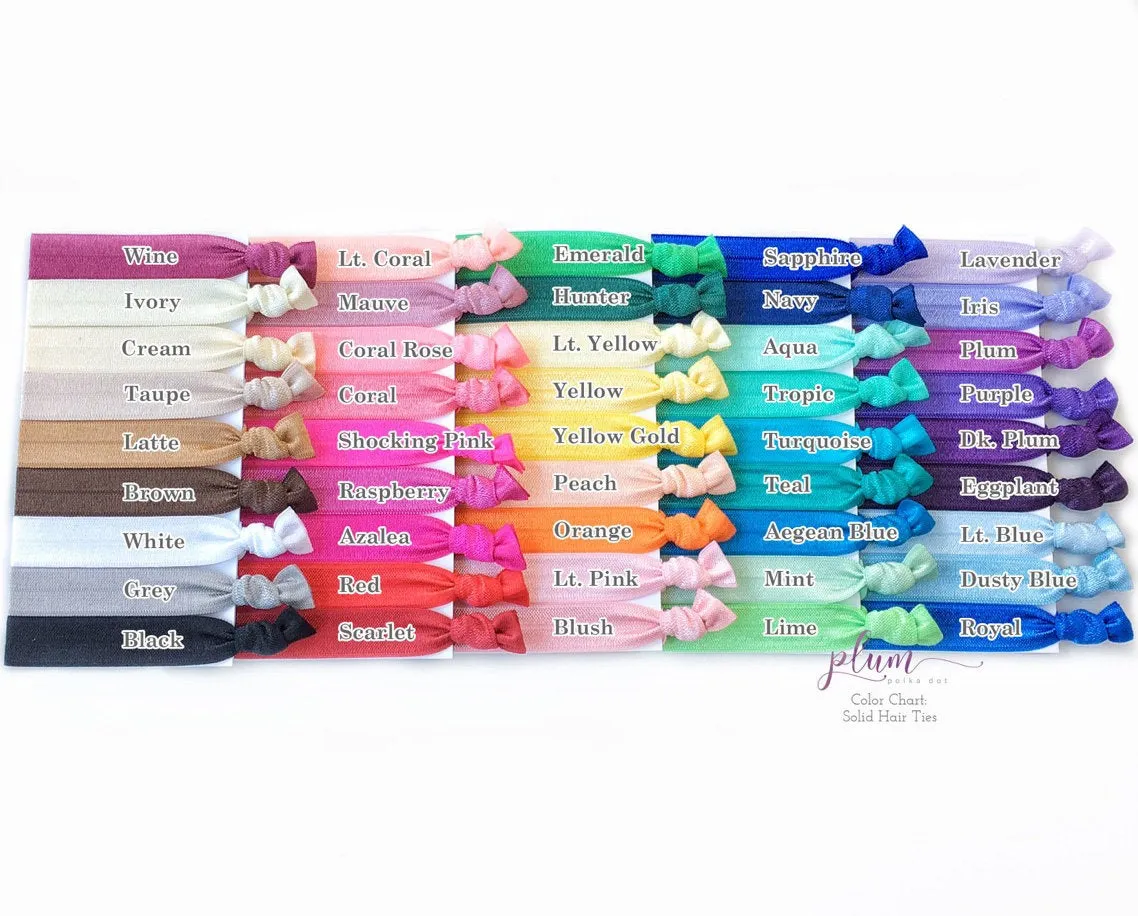 It's a Girl Grey and Purple Baby Shower Favors, Hair Ties