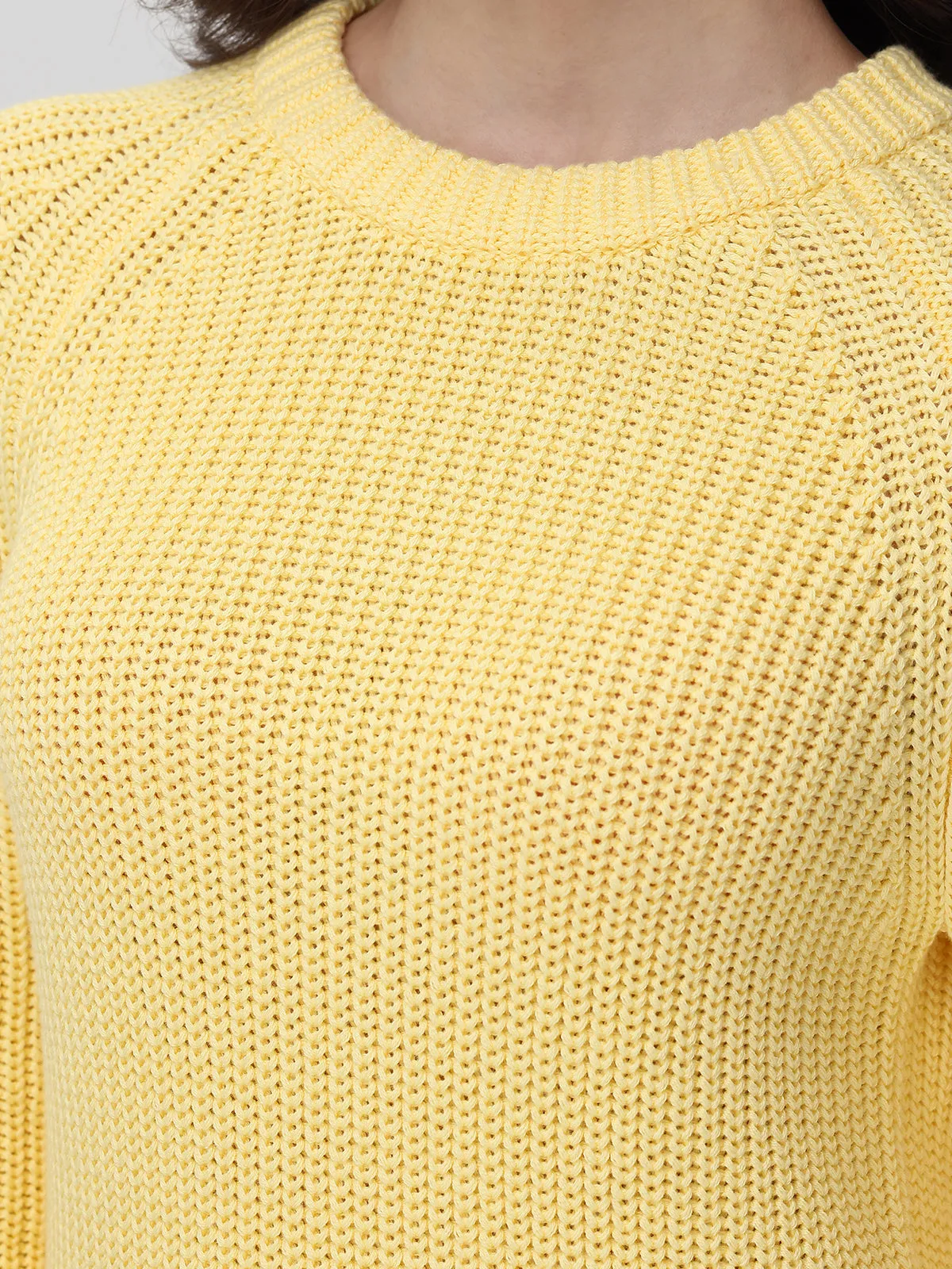Jane: 100% Cotton Shaker Stitch Raglan Sleeve Sweater