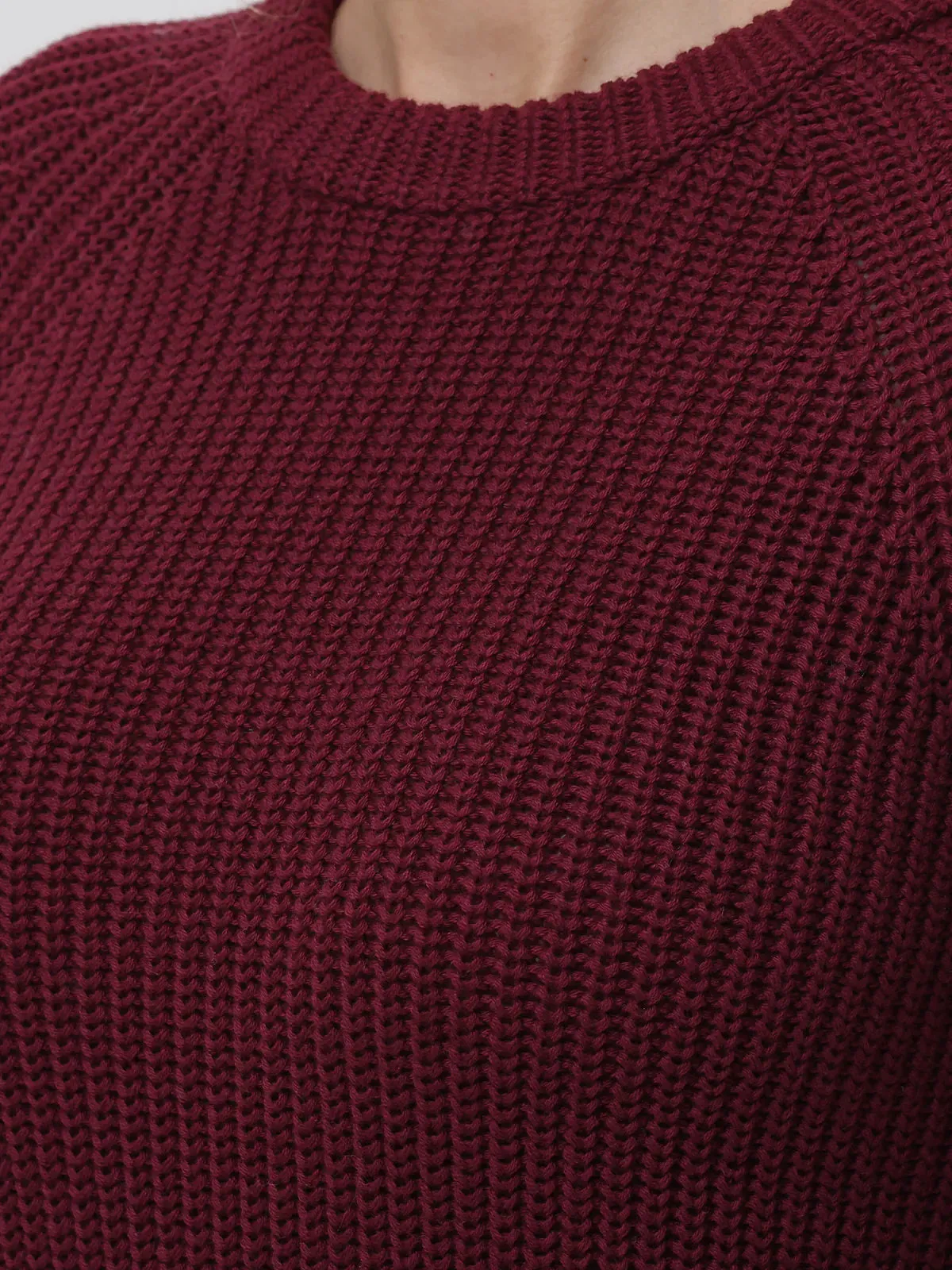 Jane: 100% Cotton Shaker Stitch Raglan Sleeve Sweater