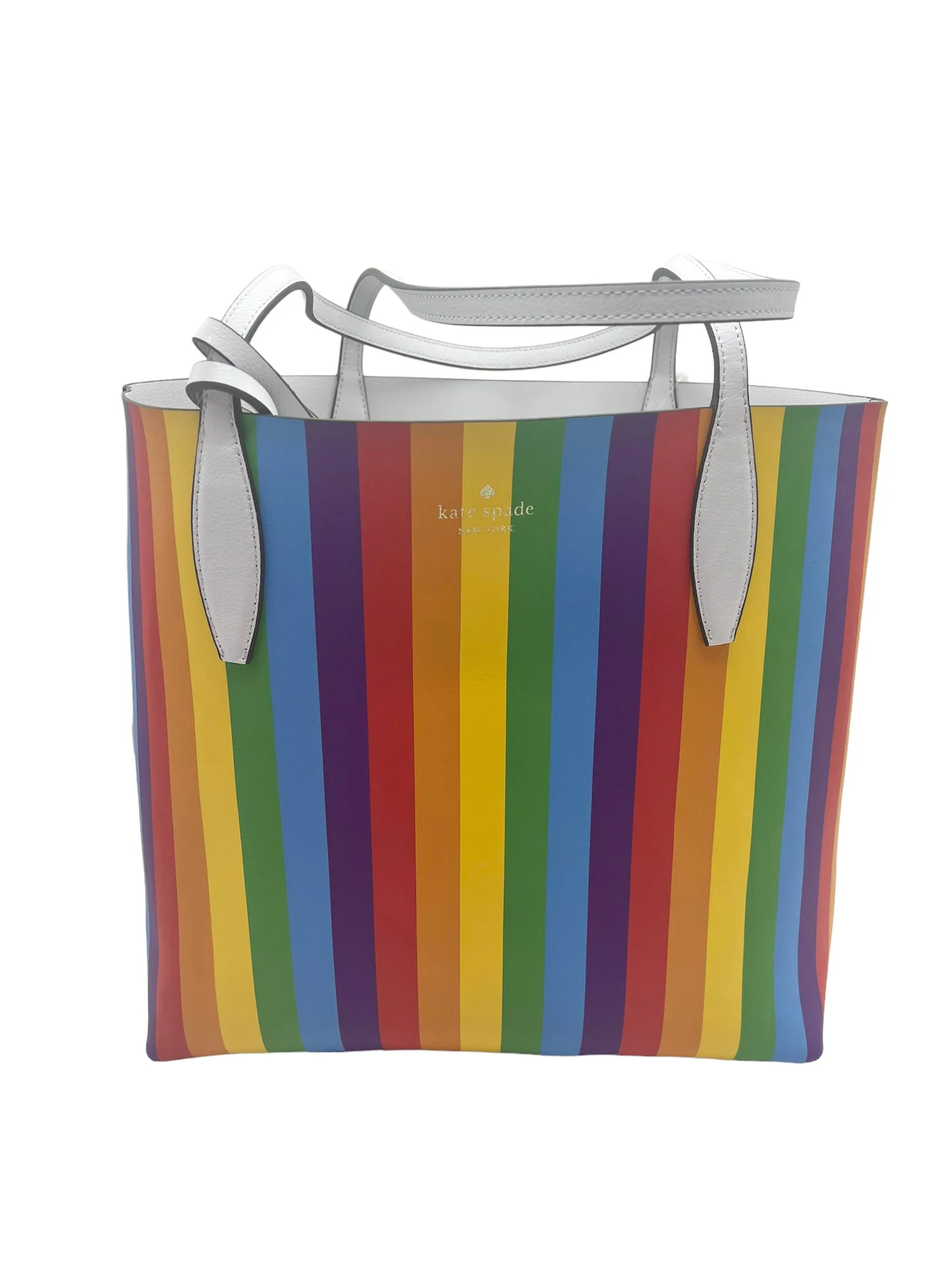 Kate Spade Large White Arch Spectrum Reversible Tote