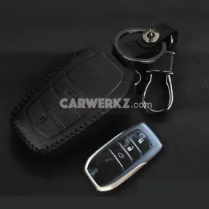 Key Holder for Toyota (Leather - 3 Buttons)