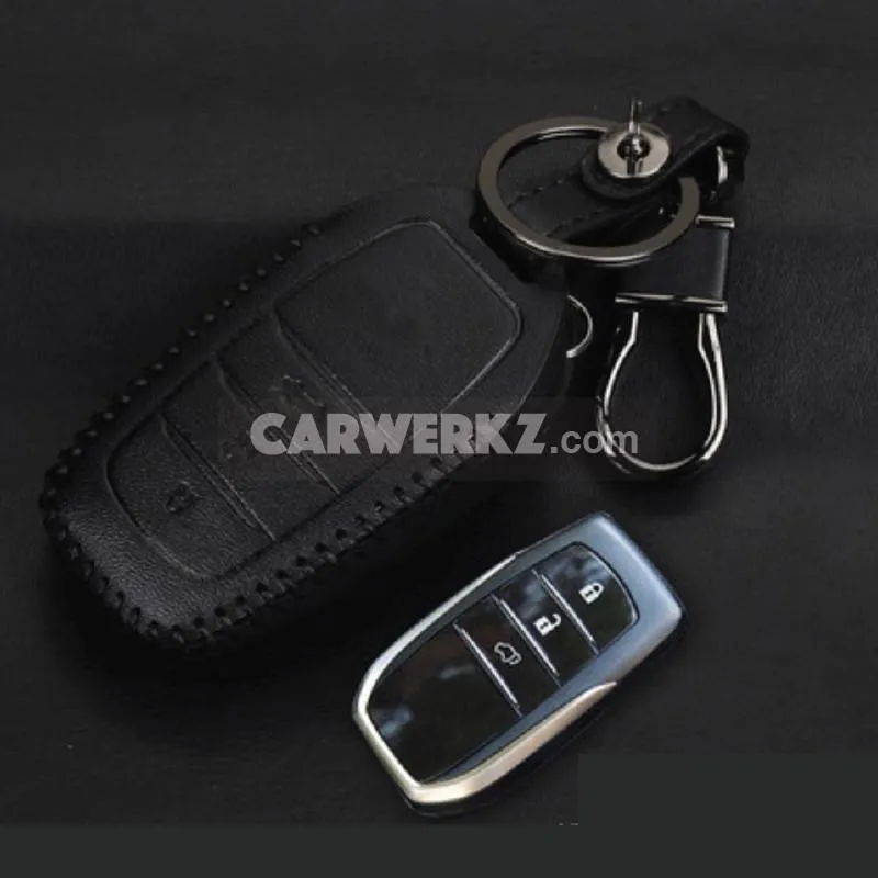 Key Holder for Toyota (Leather - 3 Buttons)