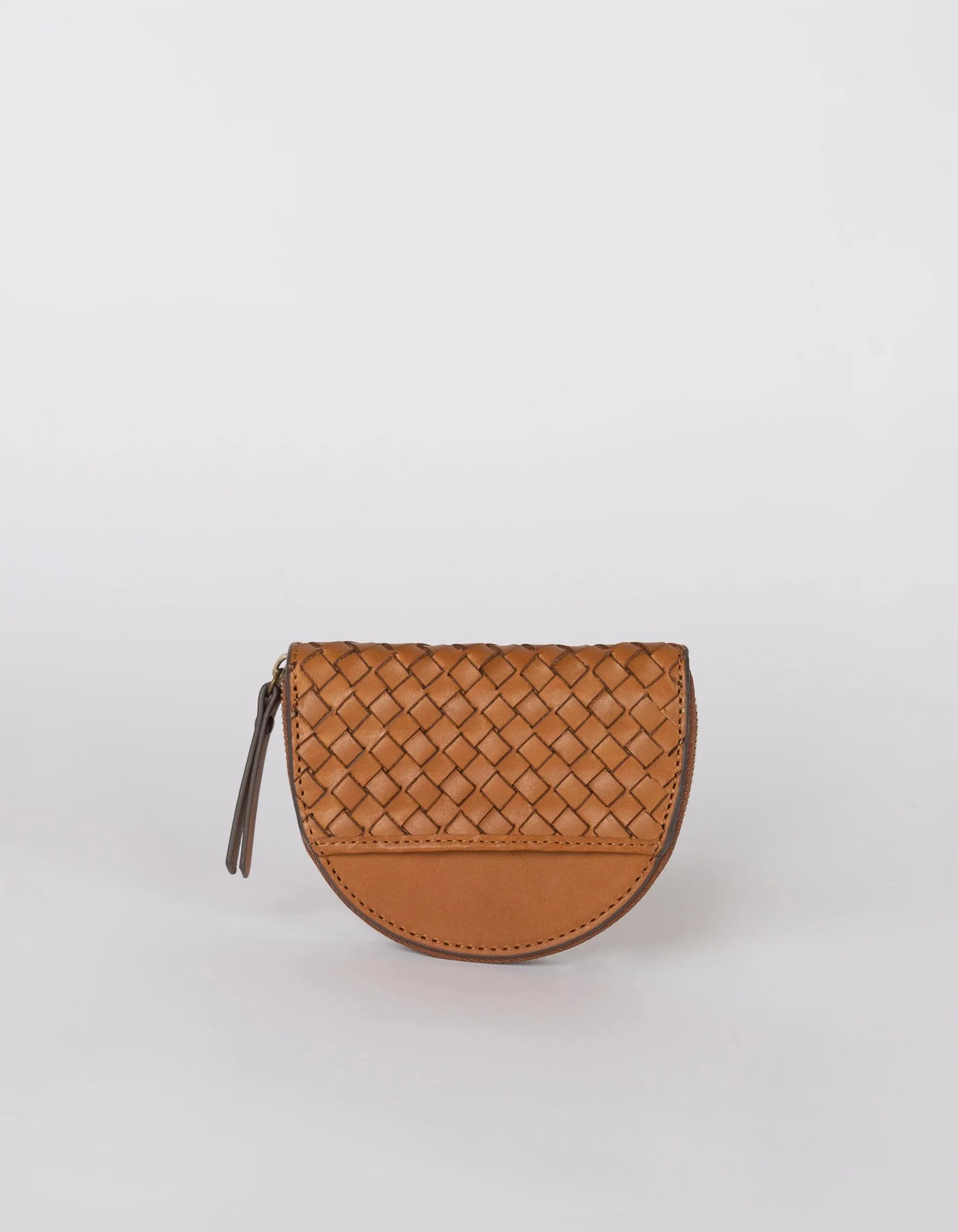 Laura Woven Leather Coin Purse