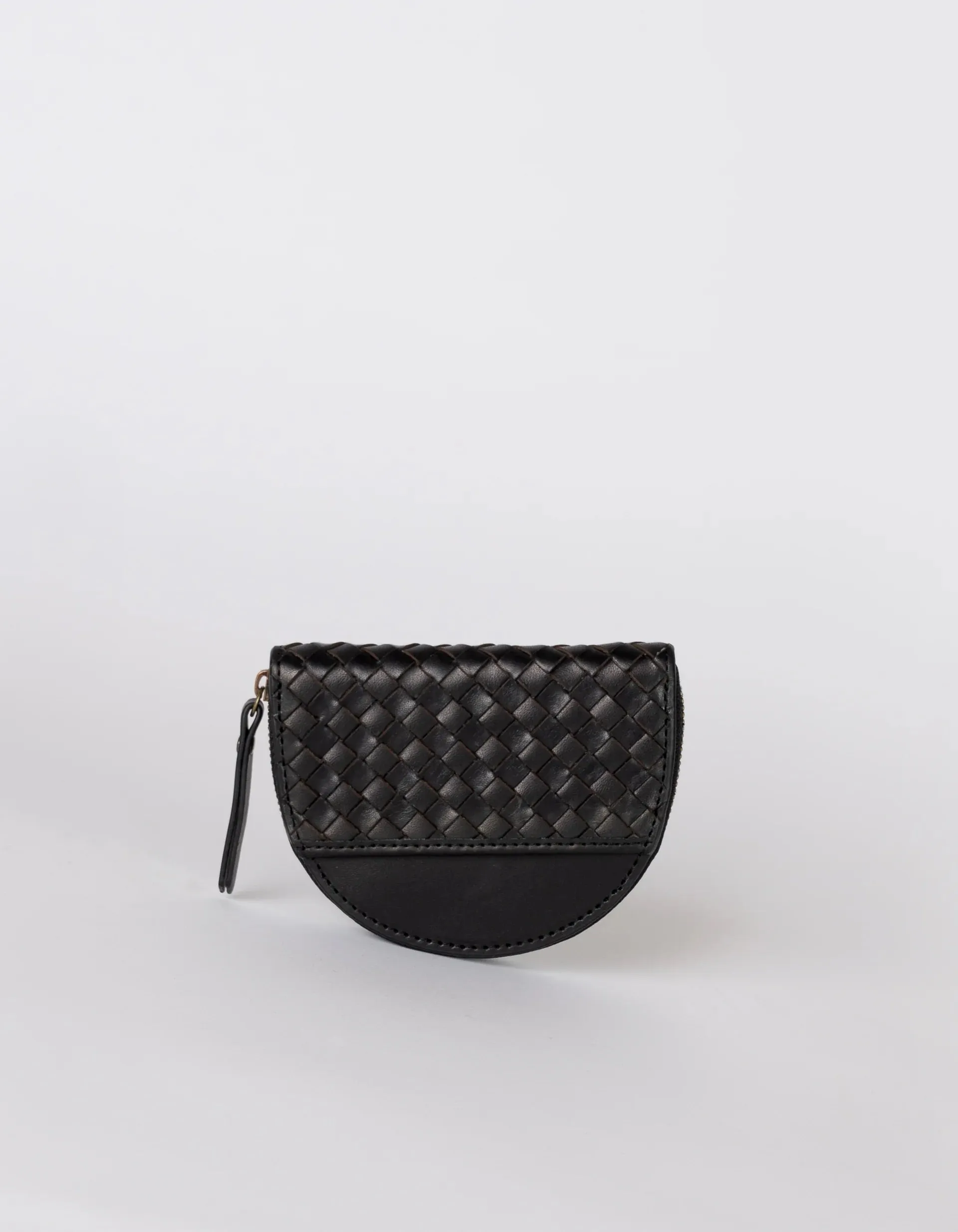 Laura Woven Leather Coin Purse