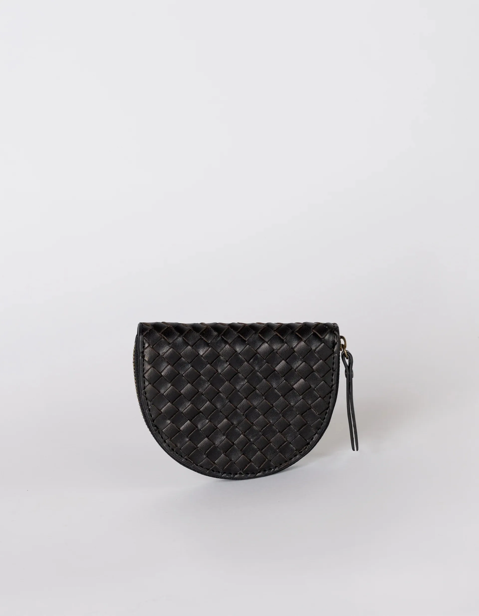 Laura Woven Leather Coin Purse