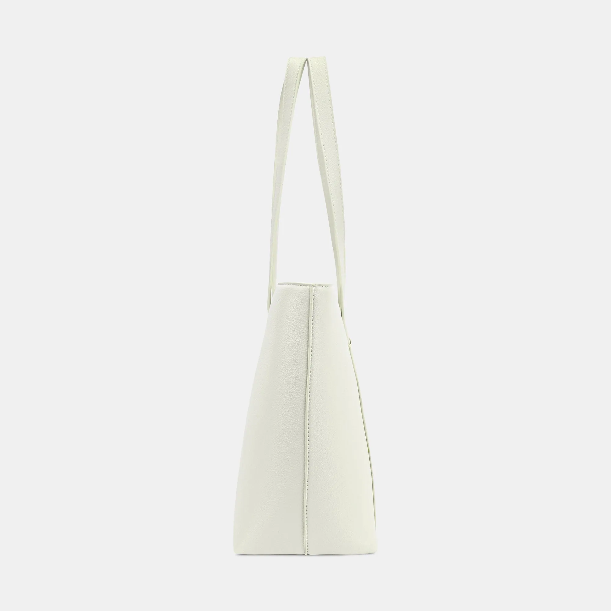 Lavie Luxe Bliss Off White Large Women's Tote