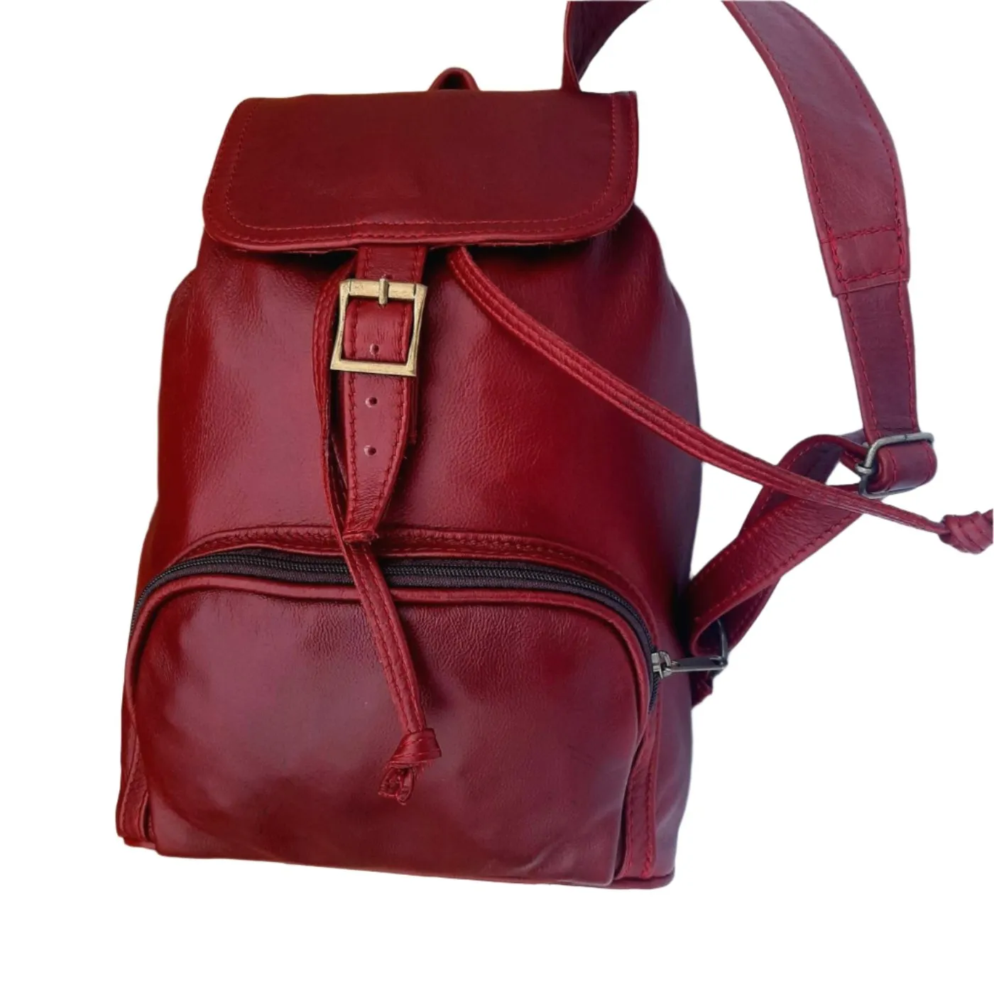 Leather Backpacks flap