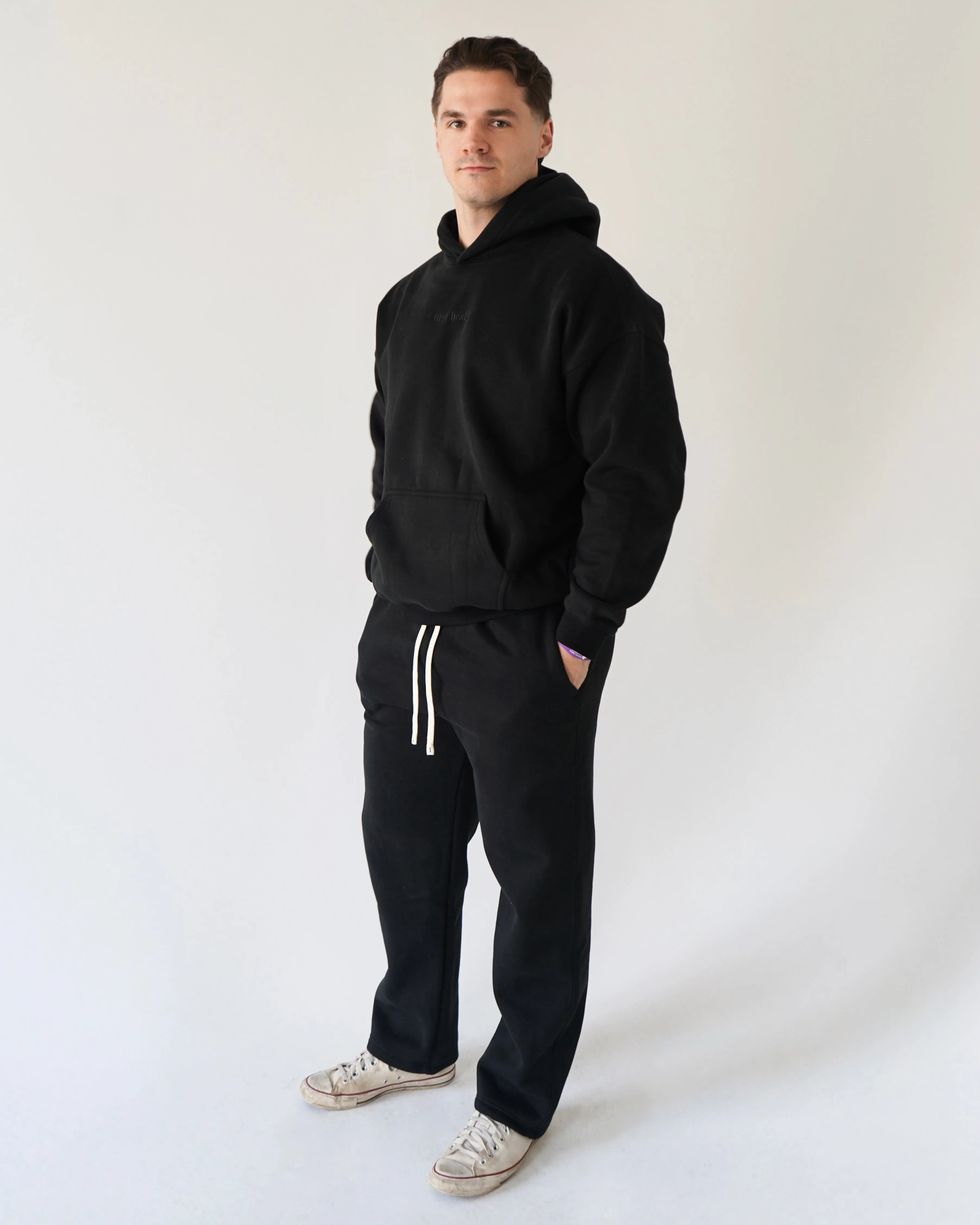 Legacy Straight-leg Sweatpants - Black