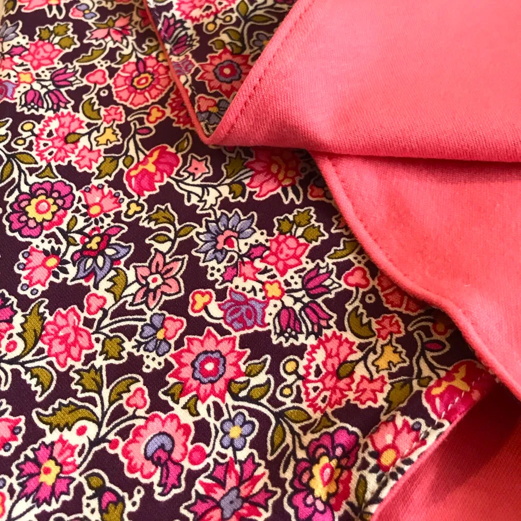 Liberty Scarf Headscarf Cleo Pink with Coral Pink