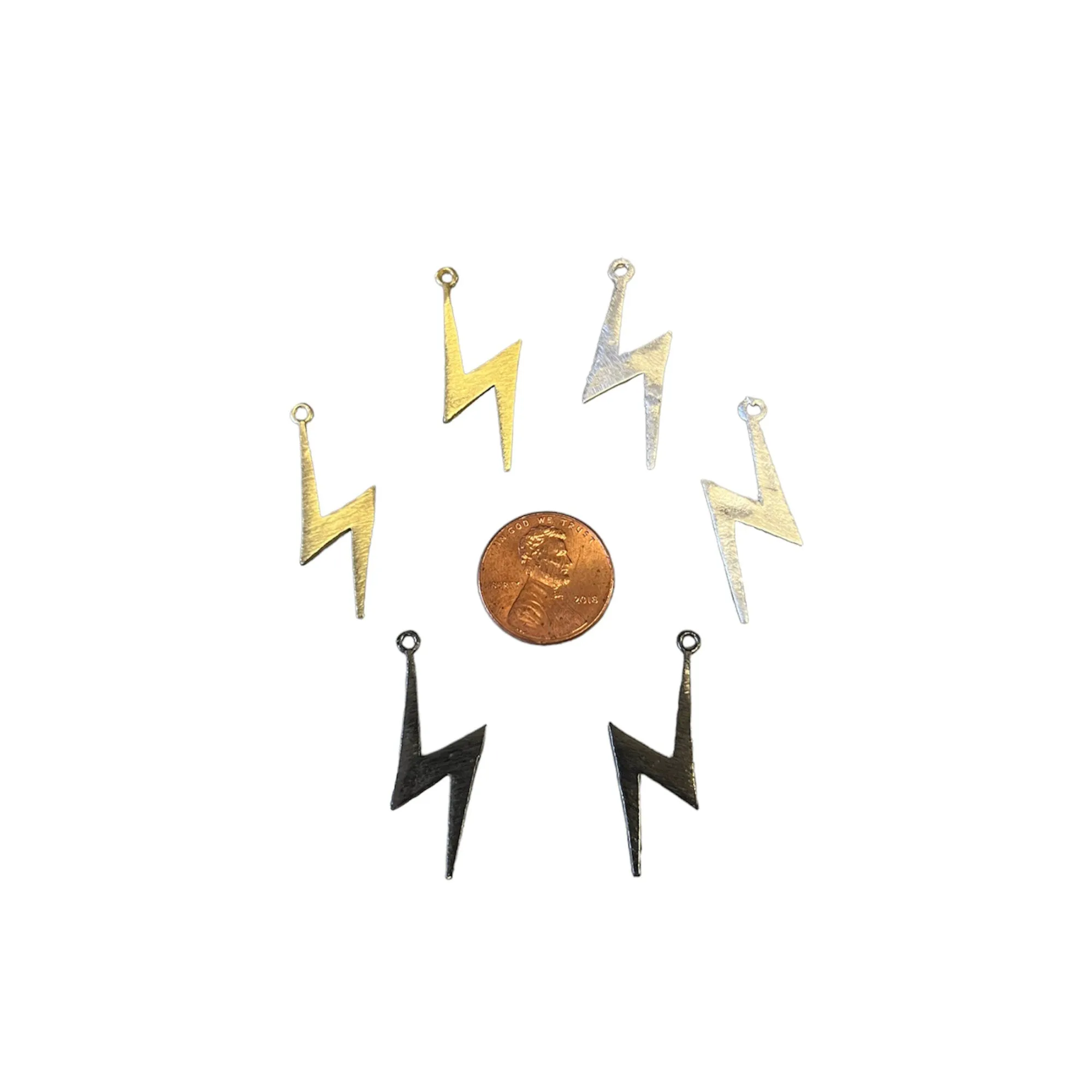 Lightning Bolt Findings | Plated Copper Components For Jewelry Making