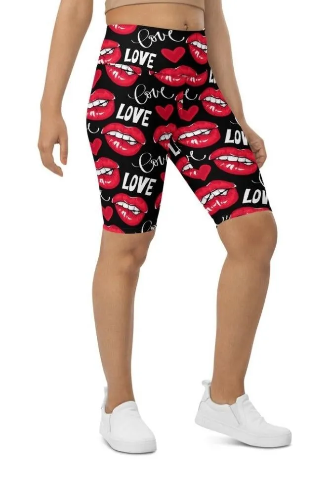 Love & Kisses Biker Shorts