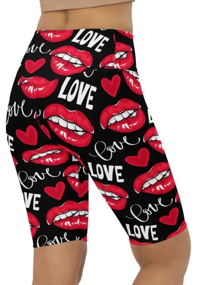 Love & Kisses Biker Shorts