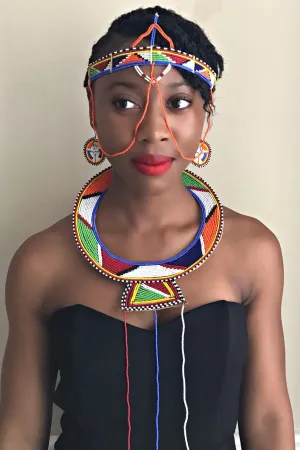 Maasai Beaded Forehead Jewelry