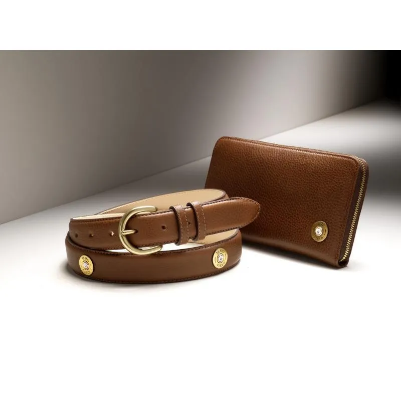 MacKenzie & George Marlborough Cartridge Cap Belt - Oak