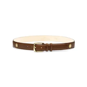 MacKenzie & George Marlborough Cartridge Cap Belt - Oak