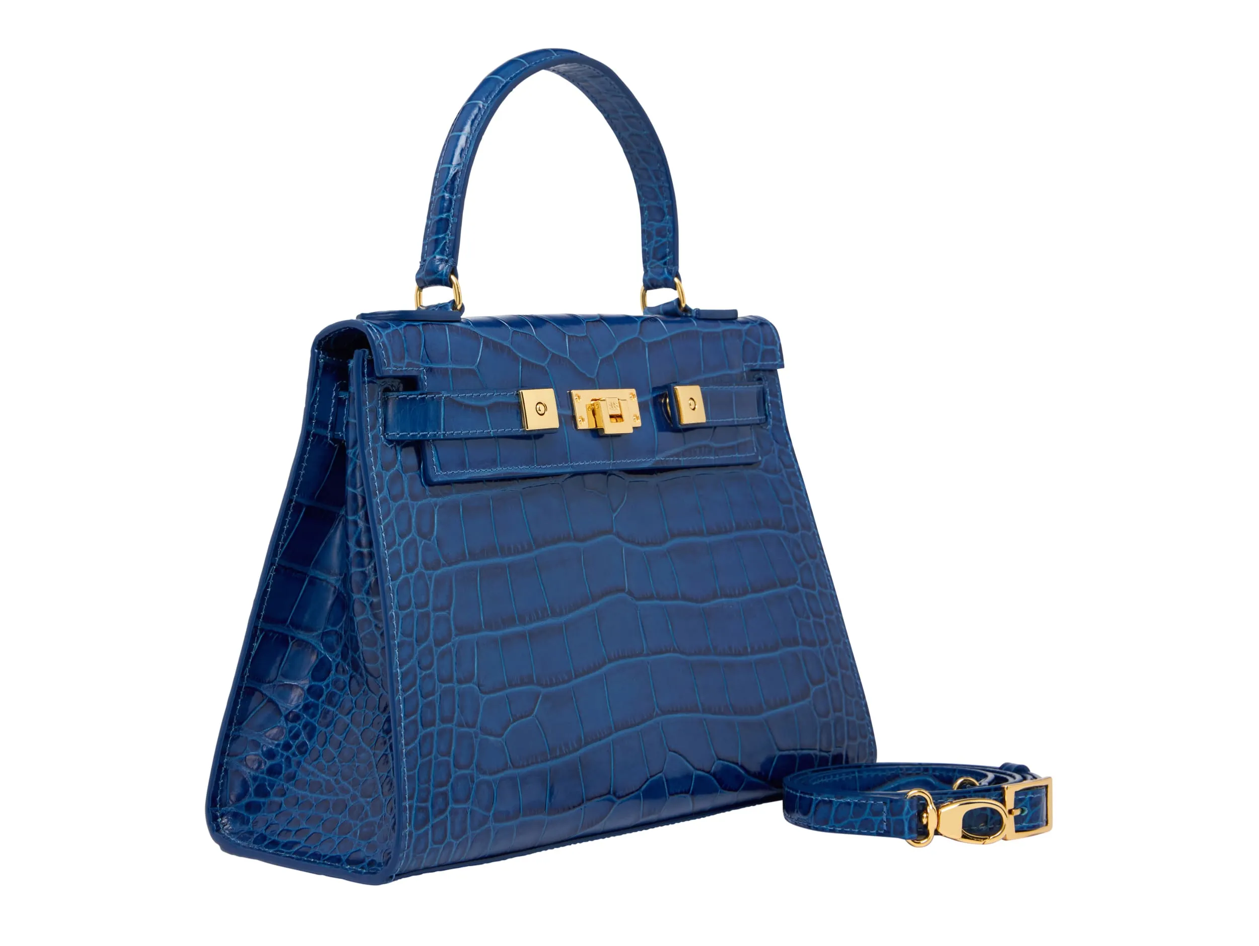 Maya Large Orinoco Handbag - Cobalt
