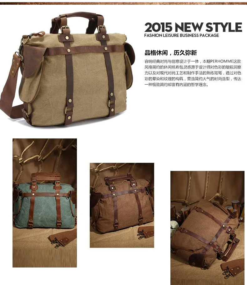 Men's sports outdoor canvas camera bag