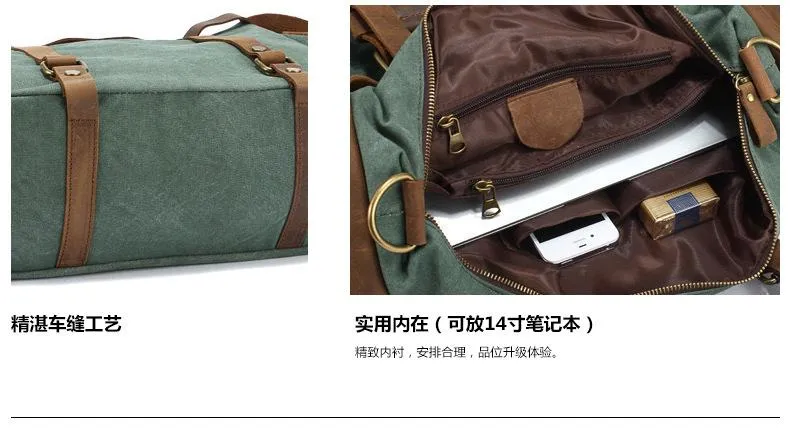 Men's sports outdoor canvas camera bag