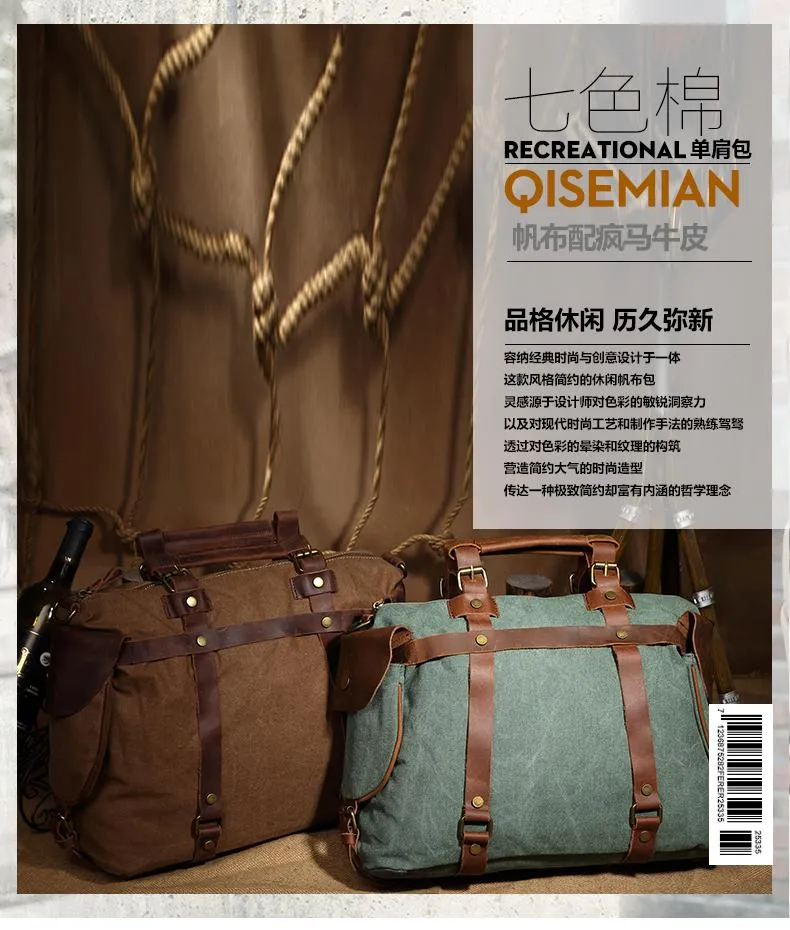 Men's sports outdoor canvas camera bag