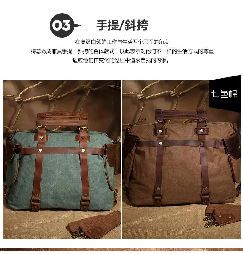 Men's sports outdoor canvas camera bag