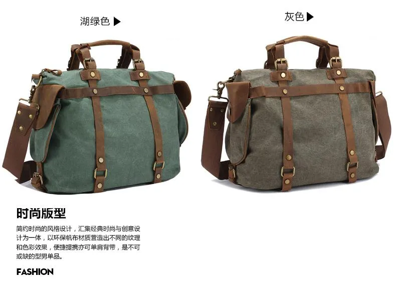Men's sports outdoor canvas camera bag