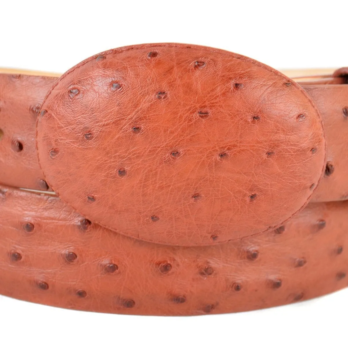 Men's Wild West Ostrich Skin Cowboy Belt 2C110303