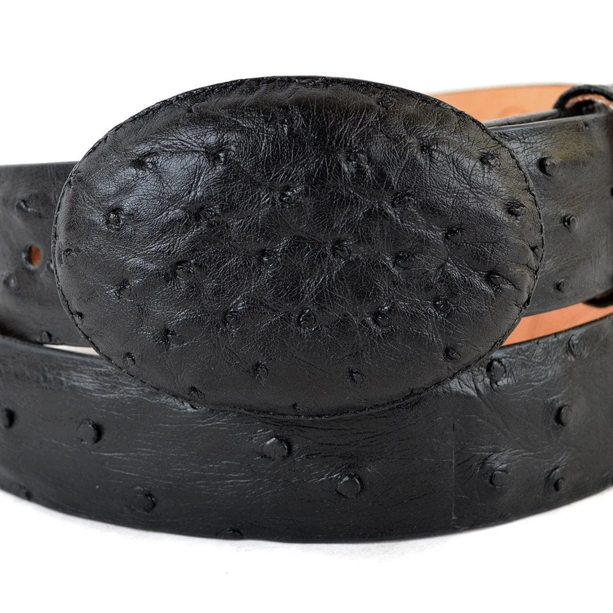Men's Wild West Ostrich Skin Cowboy Belt 2C110305