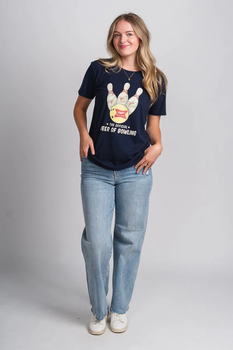 Miller High Life bowling pin t-shirt navy