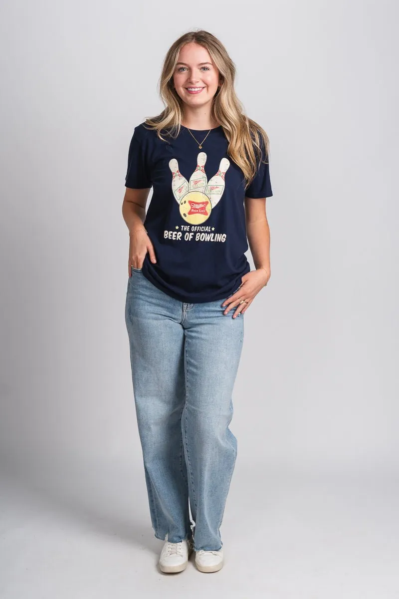 Miller High Life bowling pin t-shirt navy