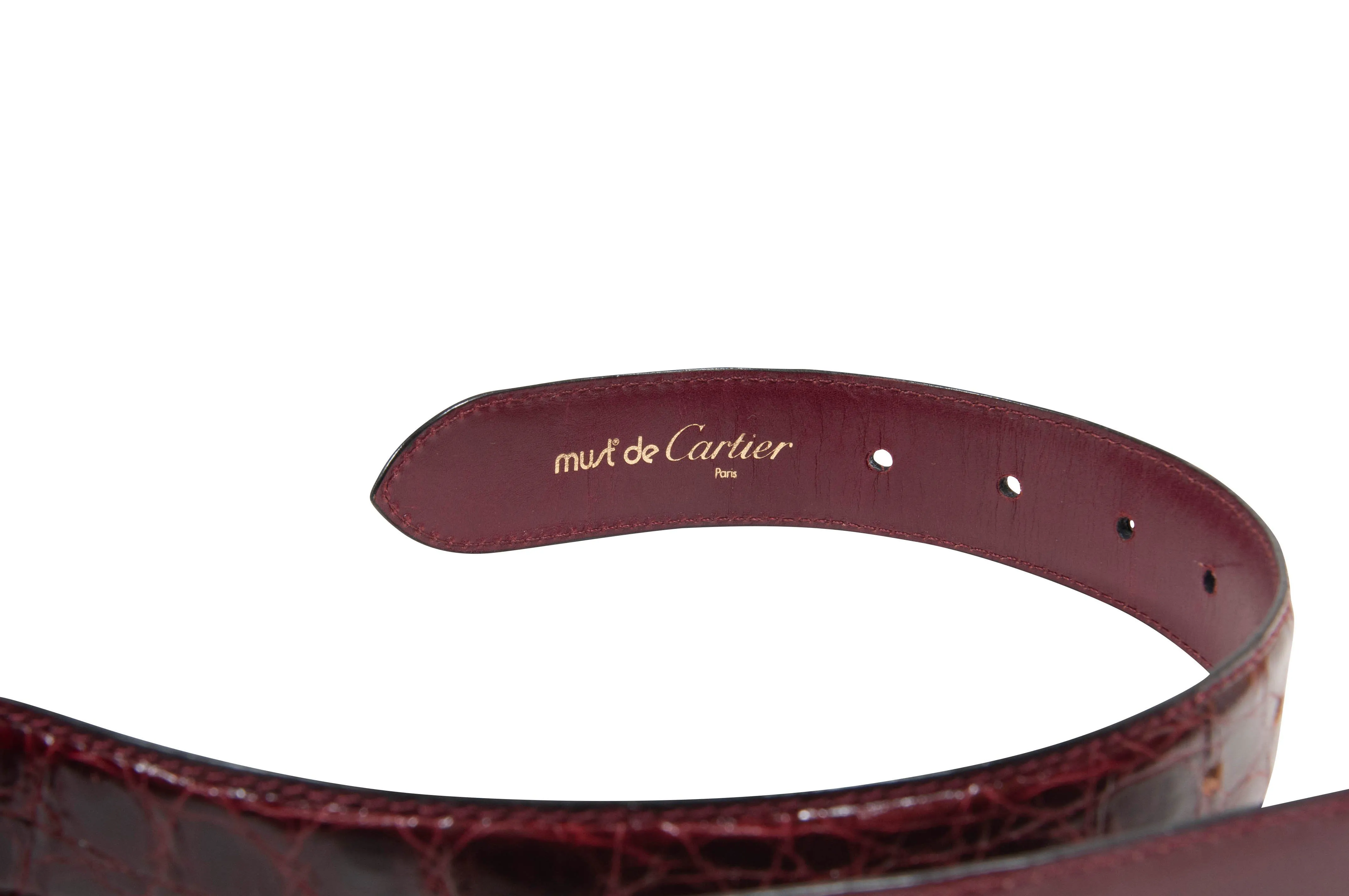 Must de Cartier Croc Belt