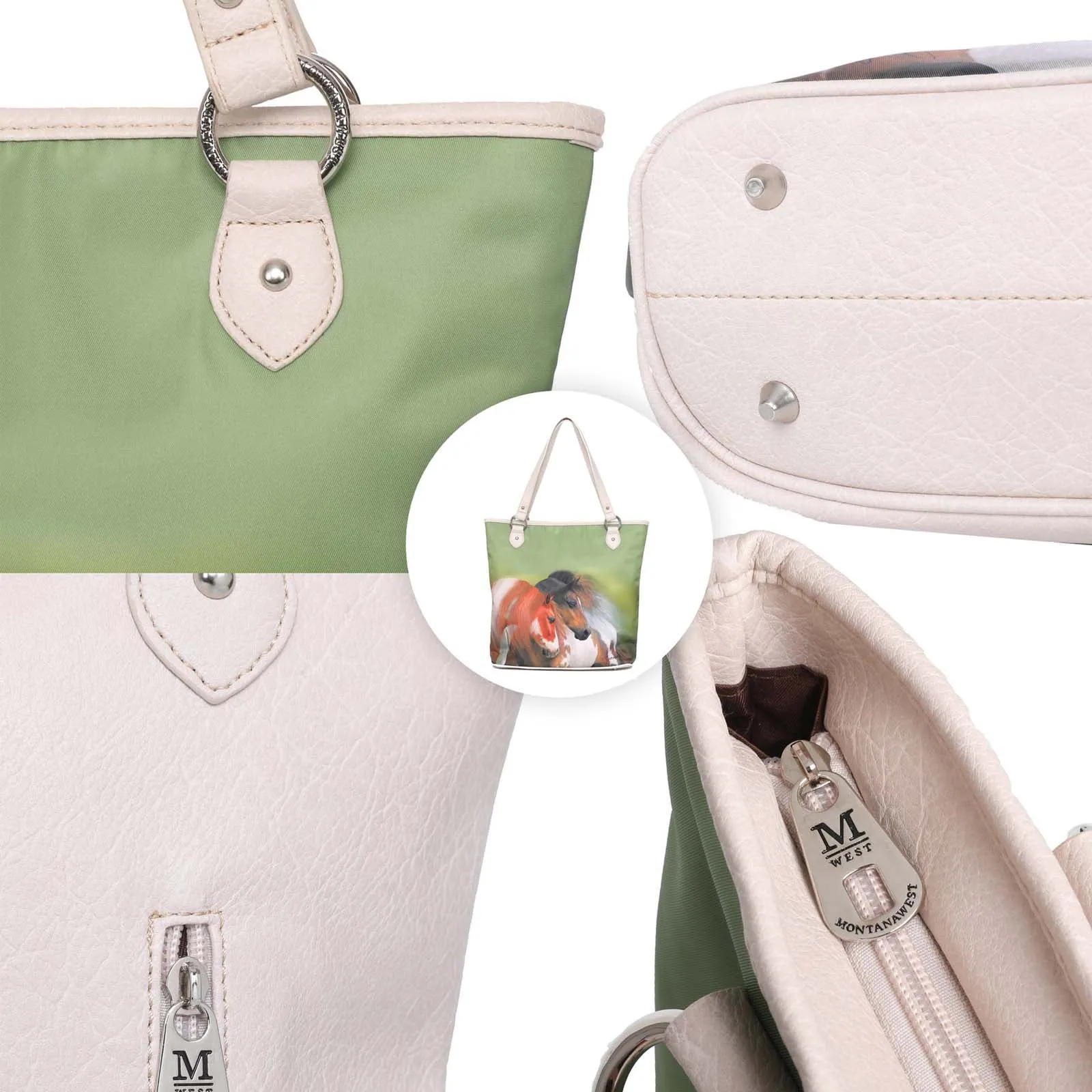 MW1020G-8113 Montana West Horse Concealed Carry Tote Bag