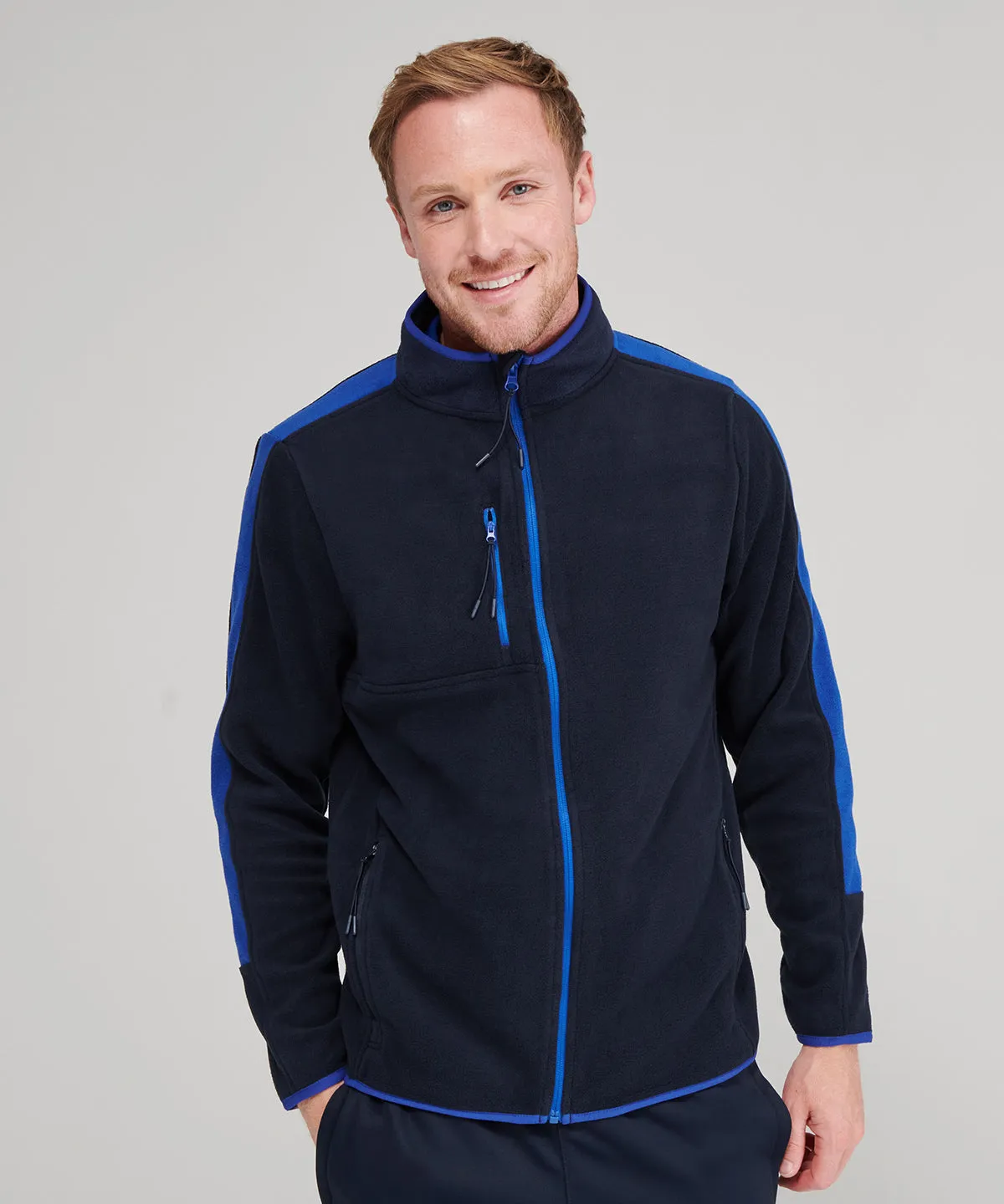 Navy/Royal - Unisex microfleece jacket