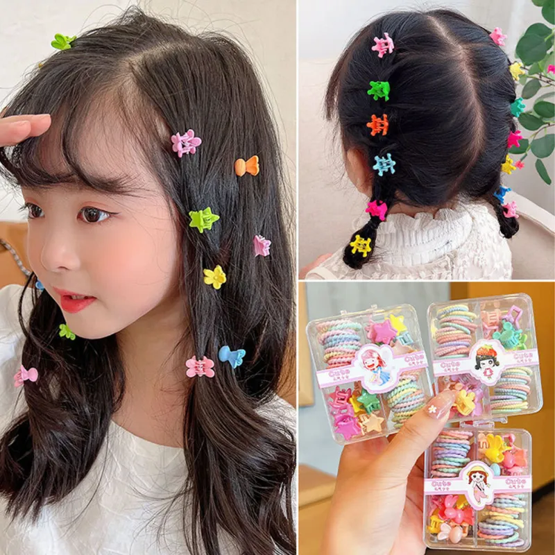 New Sweet Cute Children's Small Hair Rubber Band, Baby Clip Barrettes