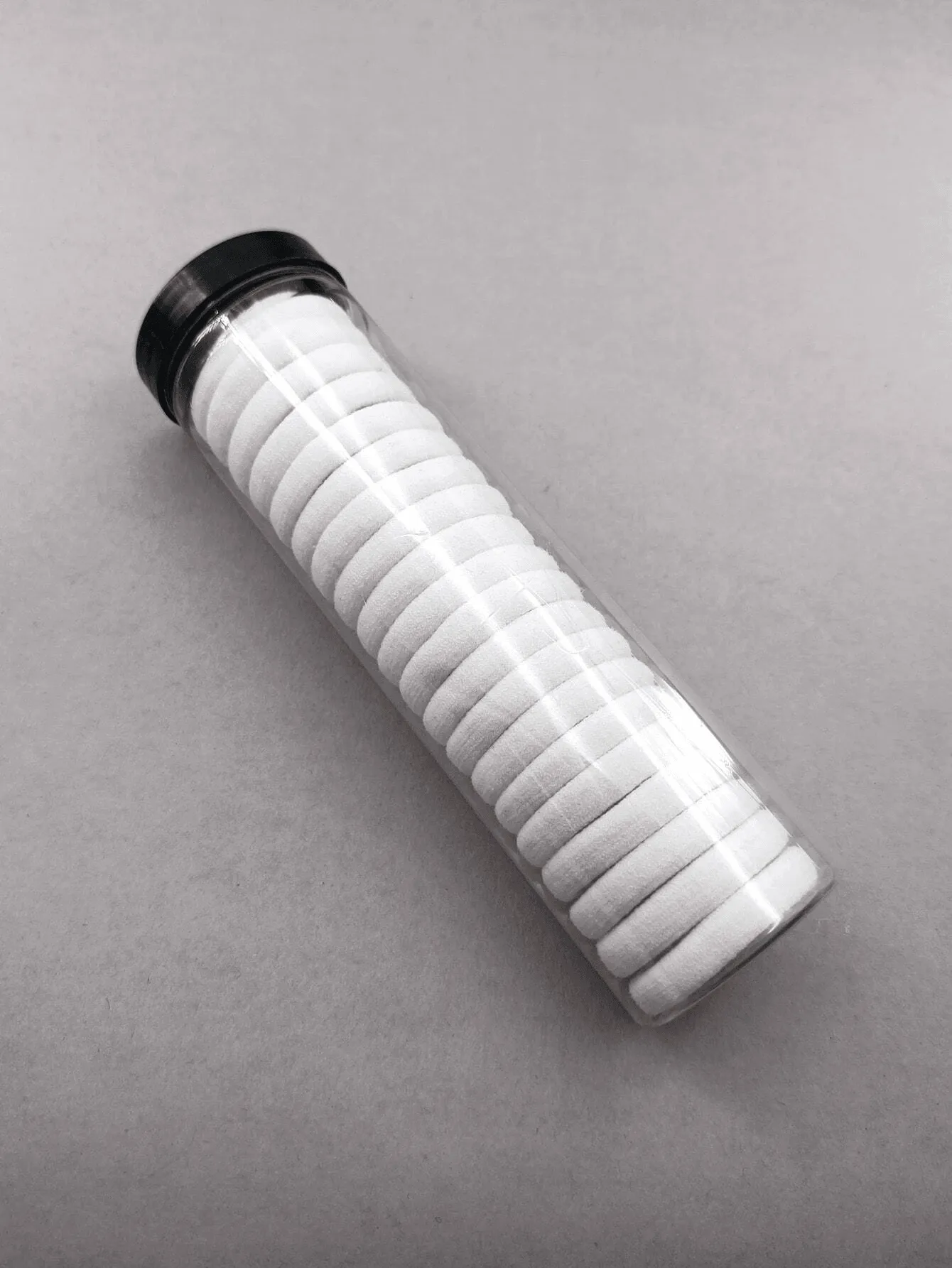 Nylon Elastic Rubber Band Seamless Hair Band (White) - 72 Pcs
