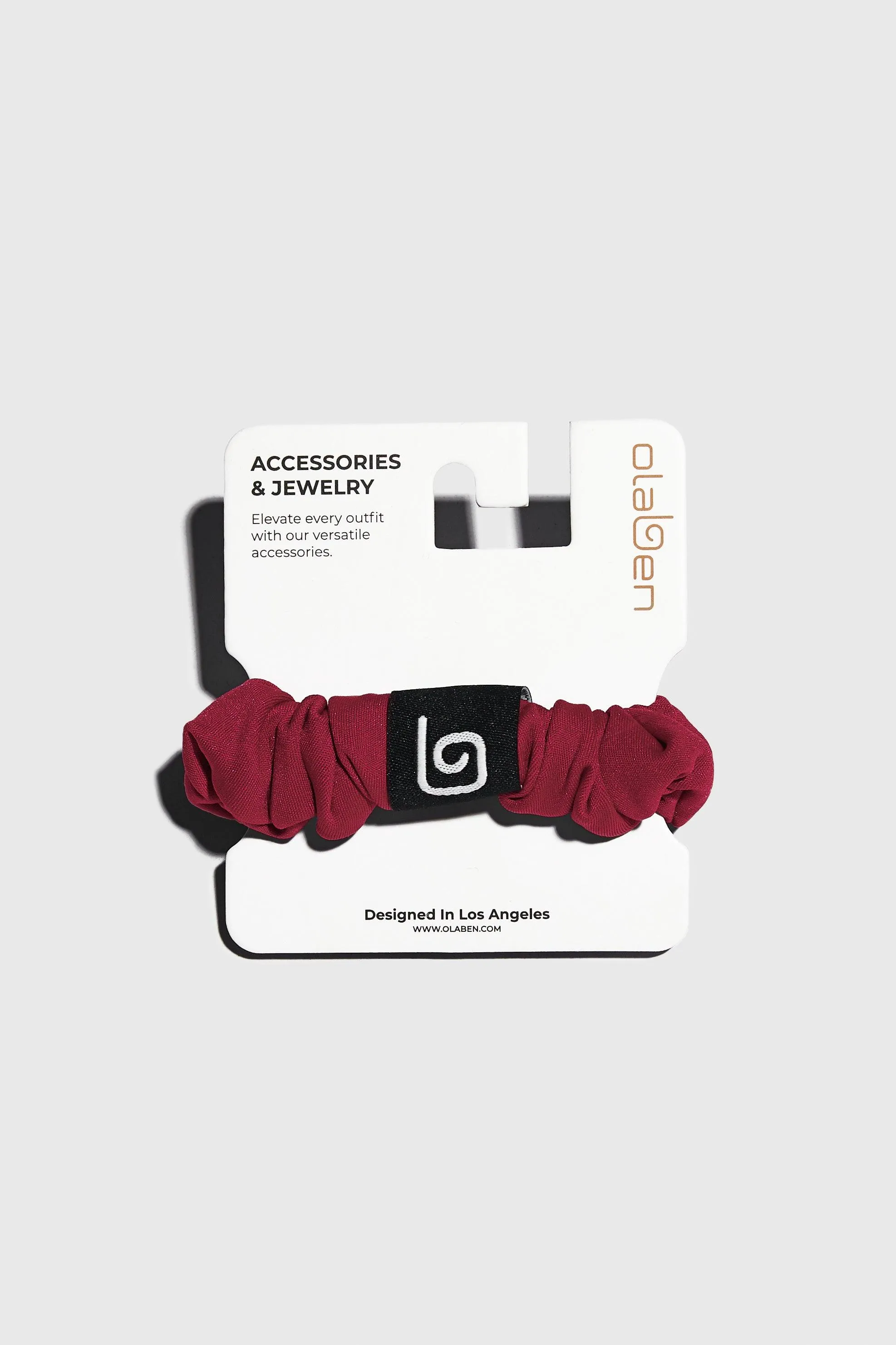 Olaben Luxe Hair Scrunchie - Red
