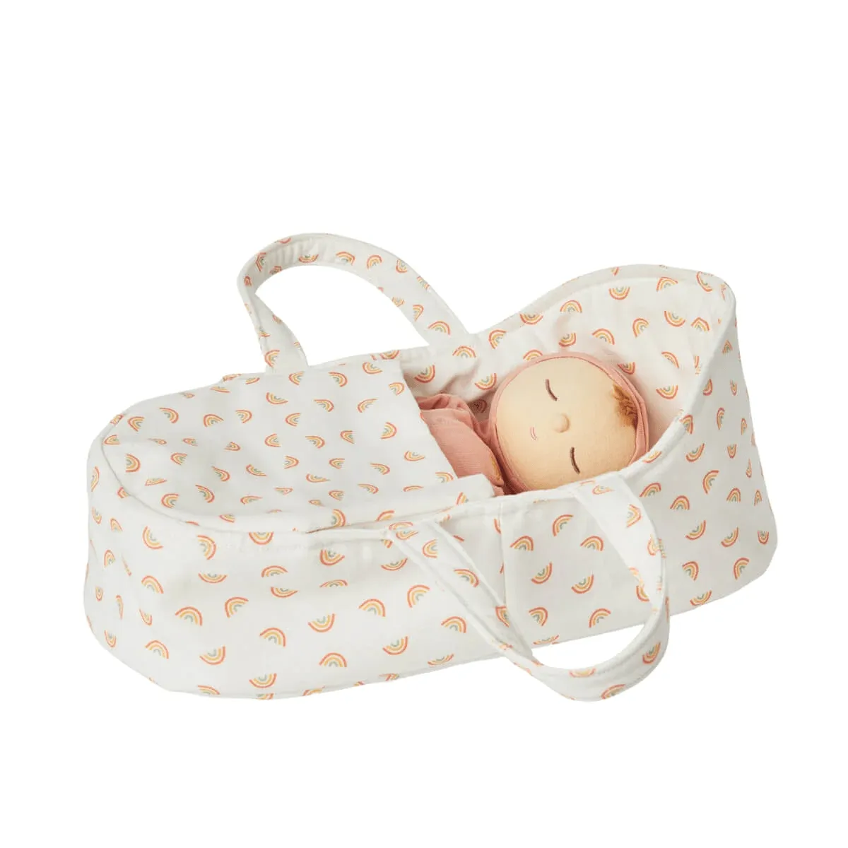 Olli Ella - Dinkum Dolls Carry Cot Rainbow Print