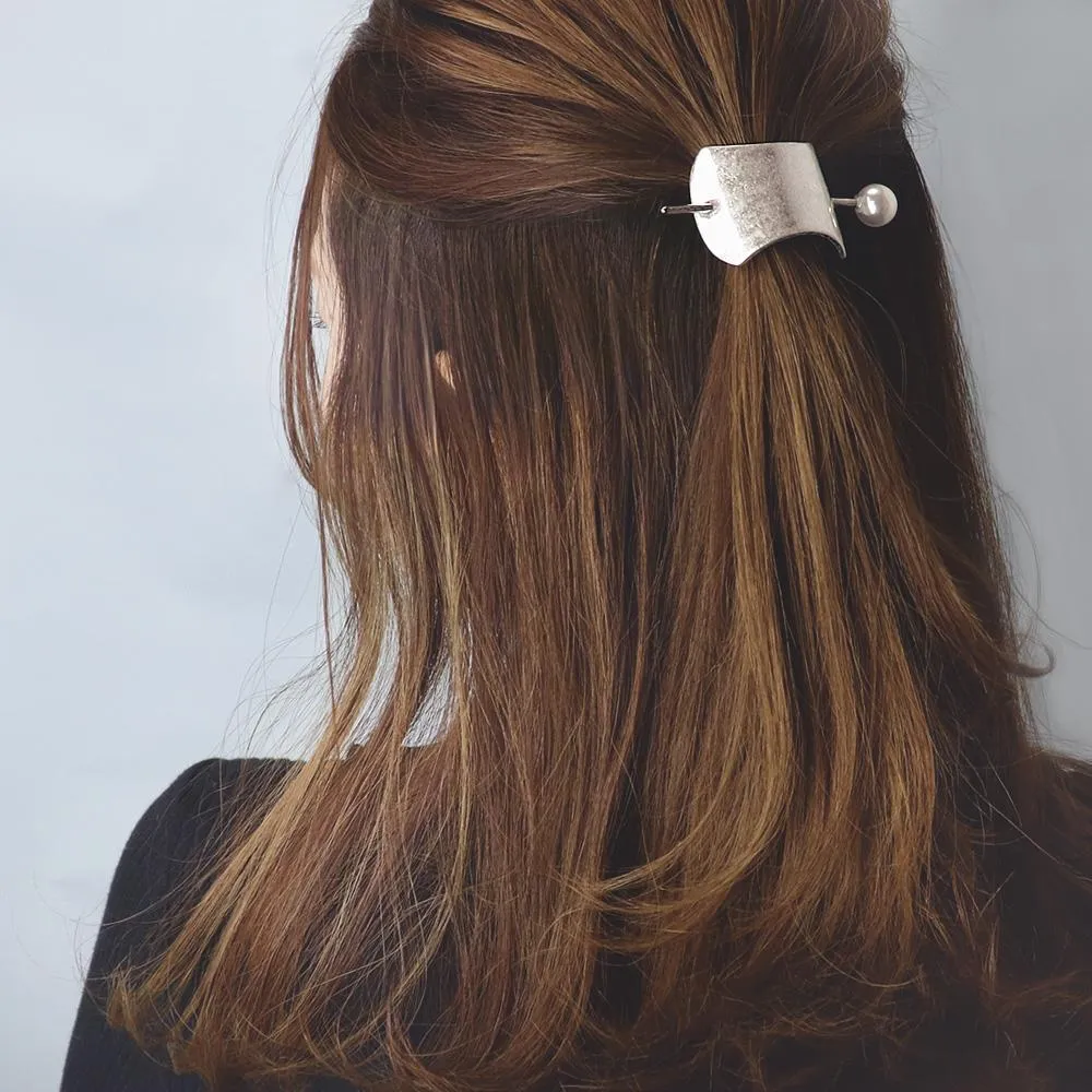 Pearl Stick Barrette Cuff
