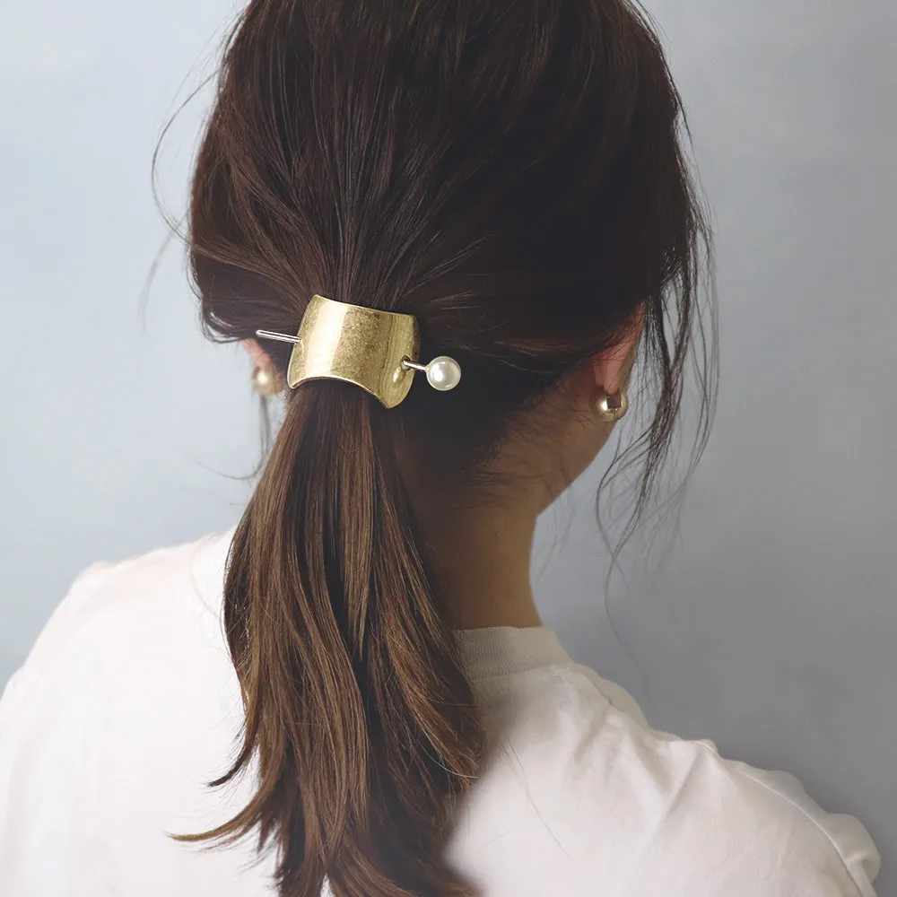 Pearl Stick Barrette Cuff