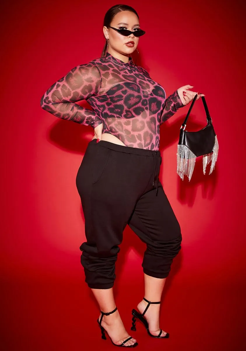 Plus Goddess Time Fleece Joggers