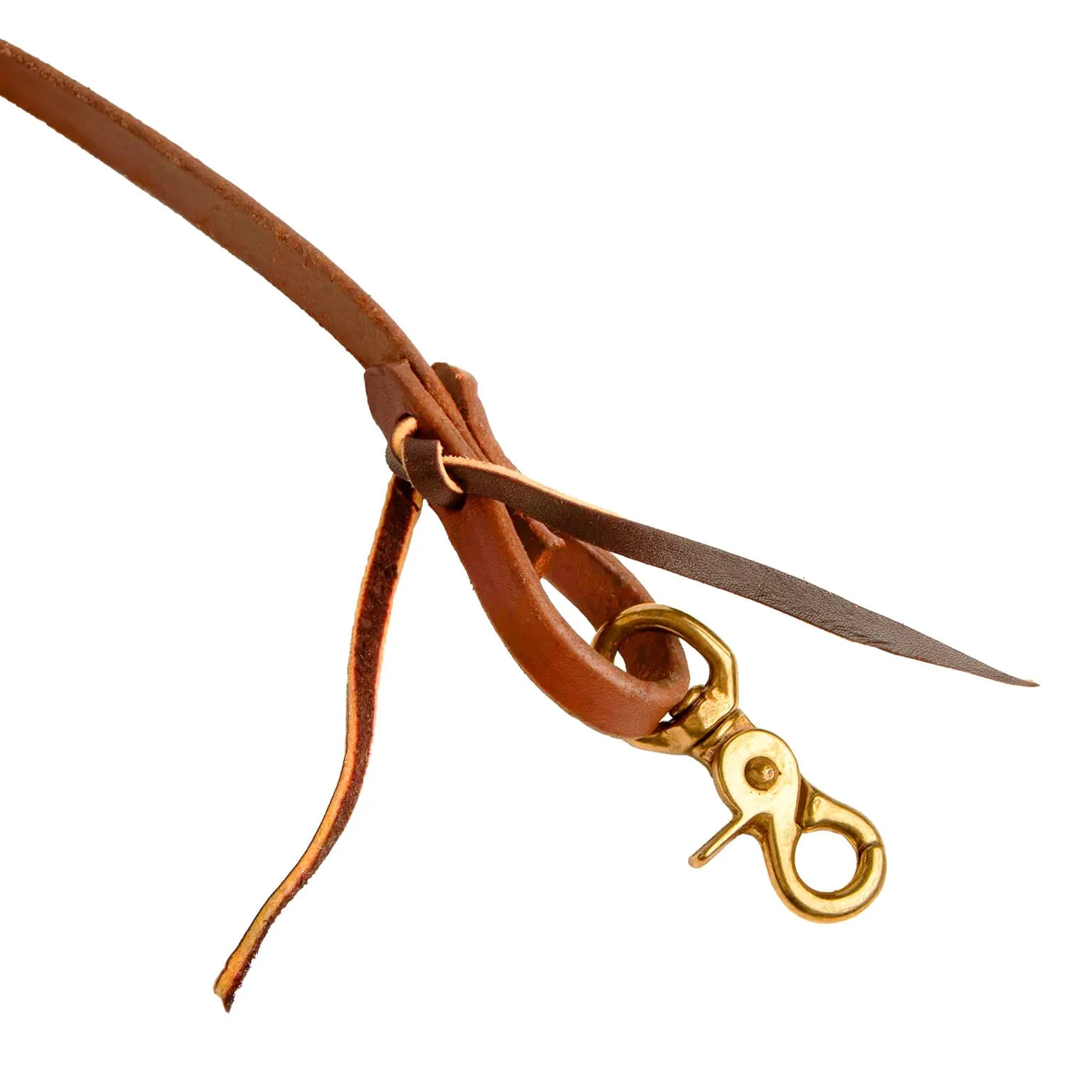 Poplar Head Premium Oiled Harness Leather Roping Rein