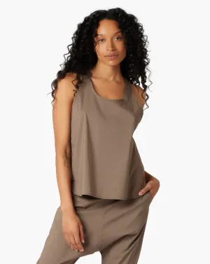 Poplin Tank - Khaki